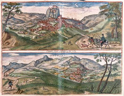 Ardales - Cartama, Hiszpania - w "Civitates Orbis Terrarum" Georga Brauna, Kolonia 1617 r. autorstwa Georg Braun