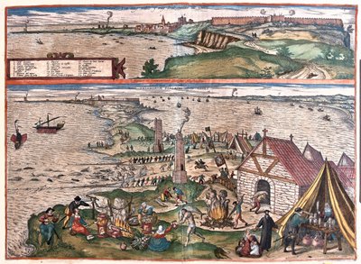 Cadice, Hiszpania - w "Civitates Orbis Terrarum" Georga Brauna, Kolonia 1617 r. autorstwa Georg Braun