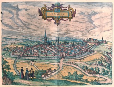 Cambrai, Francja - w "Civitates Orbis Terrarum" Georga Brauna, Kolonia 1617 r. autorstwa Georg Braun