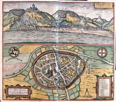Cochem, Niemcy - w "Civitates Orbis Terrarum" Georga Brauna, Kolonia 1617 r. autorstwa Georg Braun
