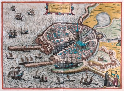 Flenish, Belgia - w "Civitates Orbis Terrarum" Georga Brauna, Kolonia 1617 r. autorstwa Georg Braun
