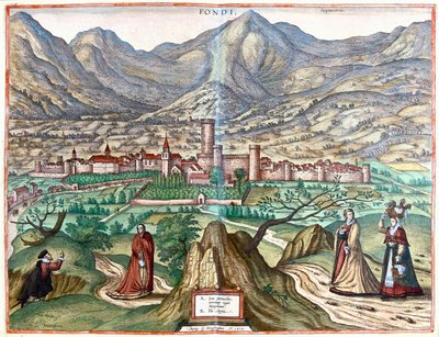 Fondi (kraj rzymski), Włochy - w "Civitates Orbis Terrarum" Georga Brauna, Kolonia 1617 r. autorstwa Georg Braun