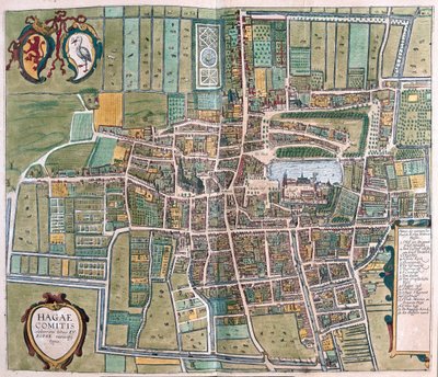 Haga, Holandia - w "Civitates Orbis Terrarum" Georga Brauna, Kolonia 1617 r. autorstwa Georg Braun