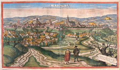 Koszyce, Węgry - w "Civitates Orbis Terrarum" Georga Brauna, Kolonia 1617 r. autorstwa Georg Braun