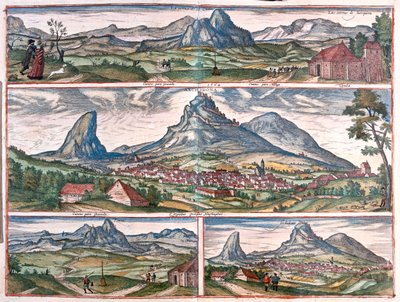 Skała Kochanków - Archidona, niedaleko Malagi, Hiszpania - w "Civitates Orbis Terrarum" Georga Brauna, Kolonia 1617 r. autorstwa Georg Braun