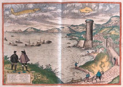 Mola z Bari, Włochy - w "Civitates Orbis Terrarum" Georga Brauna, Kolonia 1617 r. autorstwa Georg Braun