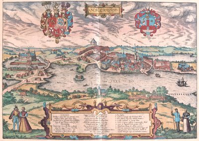 Północne Niemcy - w "Civitates Orbis Terrarum" Georga Brauna, Kolonia 1617 r. autorstwa Georg Braun