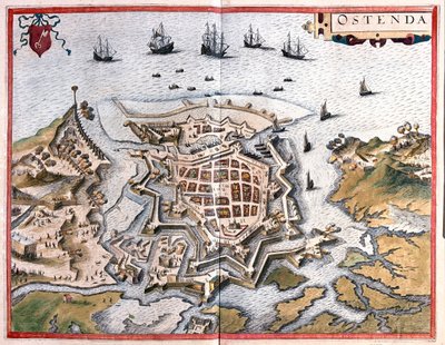 Ostenda, Belgia - w "Civitates Orbis Terrarum" Georga Brauna, Kolonia 1617 r. autorstwa Georg Braun