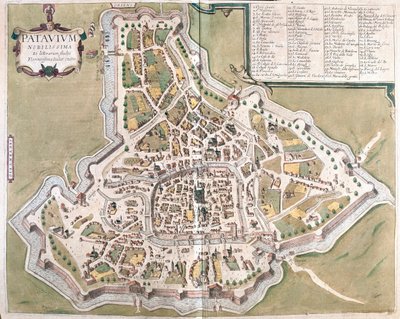 Padwa, Włochy - w "Civitates Orbis Terrarum" Georga Brauna, Kolonia 1617 r. autorstwa Georg Braun