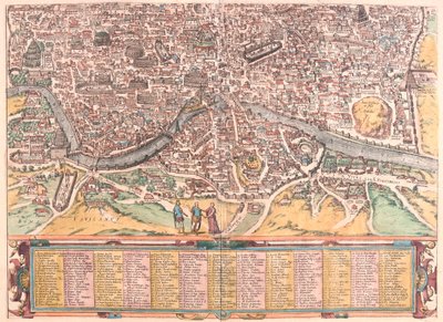 Roma, Włochy - w "Civitates Orbis Terrarum" Georga Brauna, Kolonia 1617 r. autorstwa Georg Braun