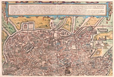 Roma, Włochy - w "Civitates Orbis Terrarum" Georga Brauna, Kolonia 1617 r. autorstwa Georg Braun