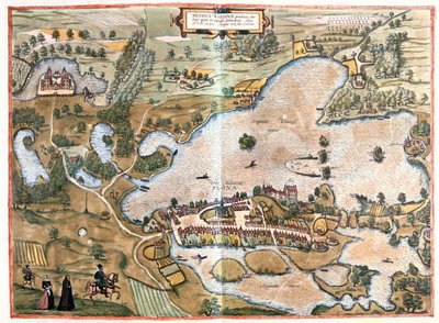 Schleswing, Holstein, Niemcy - w "Civitates Orbis Terrarum" Georga Brauna, Kolonia 1617 r. autorstwa Georg Braun