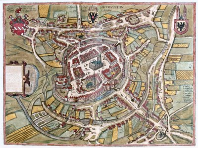 Świebodzin, Polska - w "Civitates Orbis Terrarum" Georga Brauna, Kolonia 1617 r. autorstwa Georg Braun