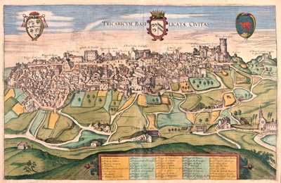 Tricarico, Włochy - w "Civitates Orbis Terrarum" Georga Brauna, Kolonia 1617 r. autorstwa Georg Braun