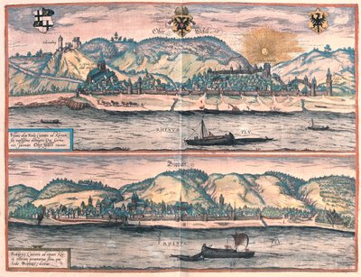 Vosavia (Ficelia) Oberwesel - Boppard, Niemcy - w "Civitates Orbis Terrarum" Georga Brauna, Kolonia 1617 r. autorstwa Georg Braun