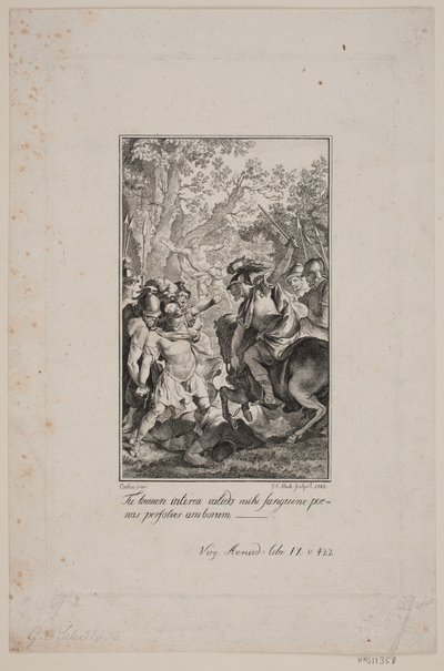 Ilustracja do Eneidy Wergiliusza autorstwa Georg Christian Schule
