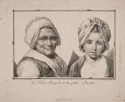Matka Brygida i mała Javotte autorstwa Georg Christian Schule