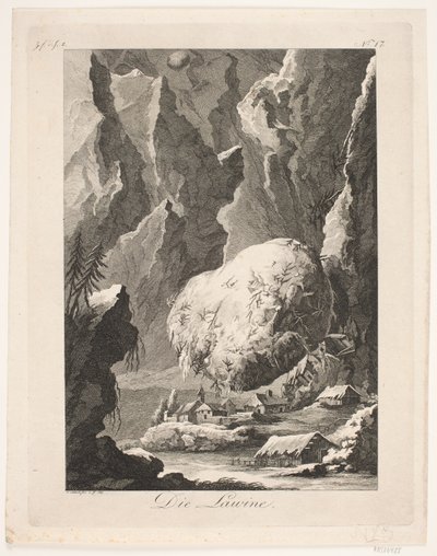 Lawina autorstwa Georg Christian Schule