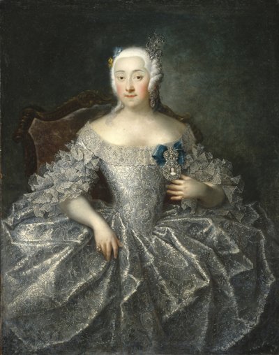 Portret hrabiny Warwary Aleksiejewny Szeremietiewej 1711-1767, 1746 autorstwa Georg Christoph Grooth