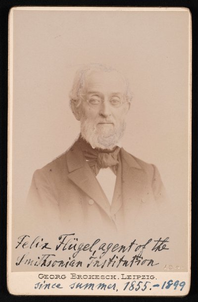 Portret Felixa Flugela 1820-1904, 1894. autorstwa Georg Conrad Adolph Brokesch