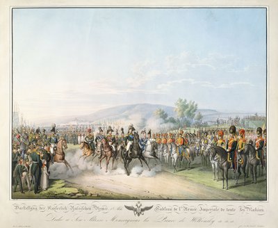 Tablica Armii Cesarskiej Wszechrusi, z „Tableau des Armees de l„Europe”, Ludwig Von Kleist, c.1828-1845 autorstwa Georg Emanuel Opitz