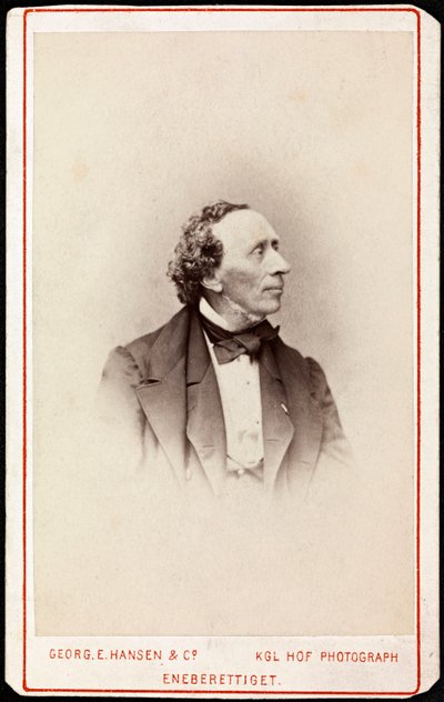 Portret Hansa Christiana Andersena (1805-1875), autorstwa Hansena, Georga Emila (1833-1891). Zdjęcie, ok. 1871. Kolekcja prywatna autorstwa Georg Emil Hansen