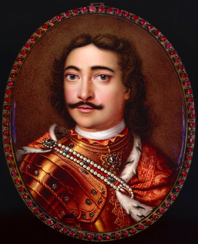 Portret cesarza Piotra I Wielkiego 1672-1725. autorstwa Georg Friedrich Dinglinger