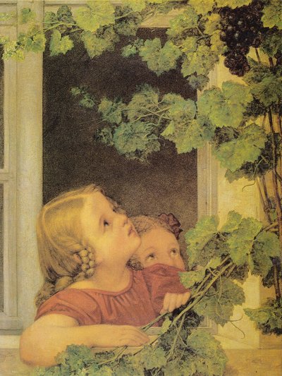 Dzieci przy oknie autorstwa Georg Friedrich Kersting