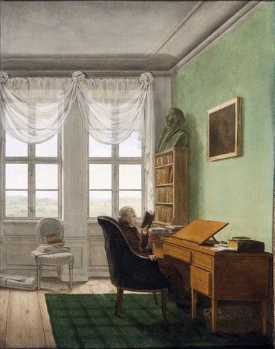 Niemiecki:  Reinhards Studierstube Studium kapelana Reinharda autorstwa Georg Friedrich Kersting