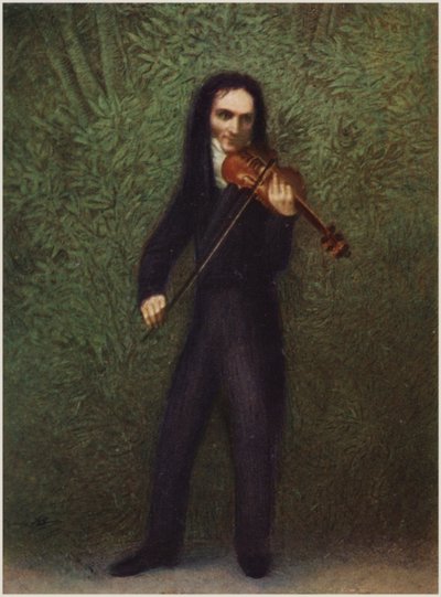 Portret Niccolo Paganiniego autorstwa Georg Friedrich Kersting