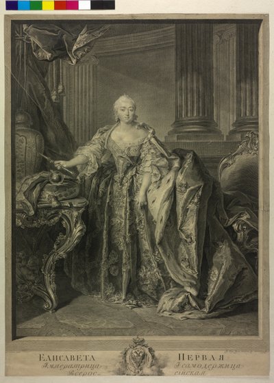 Cesarzowa Rosji Elżbieta Petrowna autorstwa Georg Friedrich Schmidt