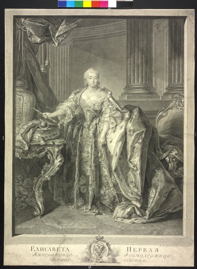 Cesarzowa Rosji Elżbieta Pietrowna autorstwa Georg Friedrich Schmidt