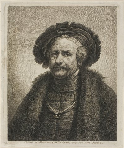 Portret Rembrandta autorstwa Georg Friedrich Schmidt