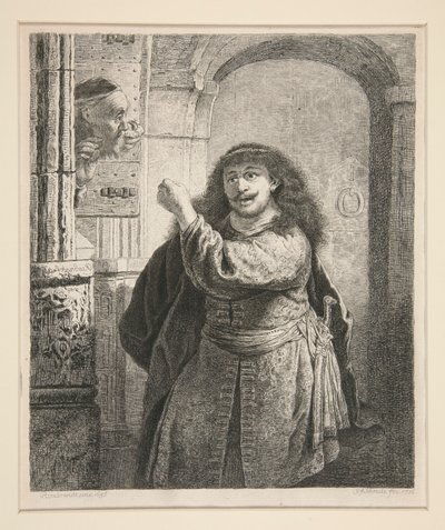 Samson zagraża swojemu teście autorstwa Georg Friedrich Schmidt