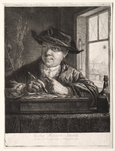 Autoportret autorstwa Georg Friedrich Schmidt