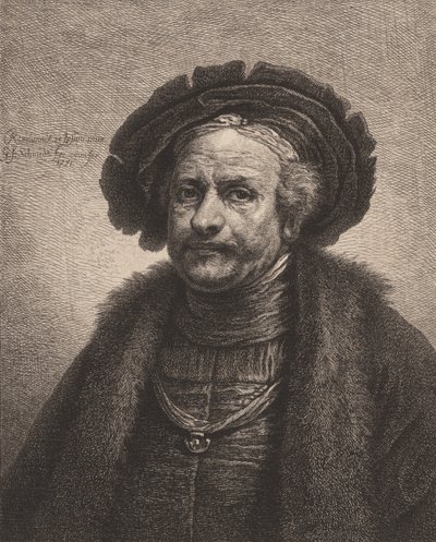 Autoportret Rembrandta, 1771. autorstwa Georg Friedrich Schmidt