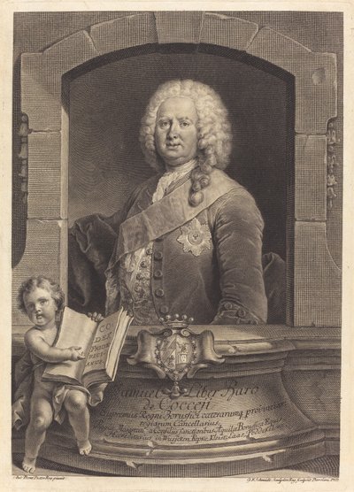 Samuel Liber Baro de Cocceji autorstwa Georg Friedrich Schmidt after Jean Pesne