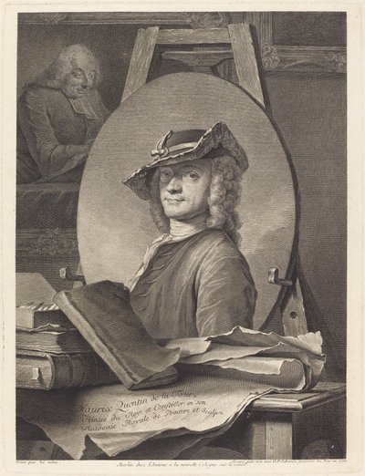 Maurice Quentin de la Tour autorstwa Georg Friedrich Schmidt after Maurice Quentin de La Tour