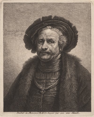 Autoportret Rembrandta autorstwa Georg Friedrich Schmidt, after Rembrandt van Rijn