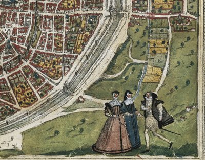 BRAUN, George (1541-1622). ORTELIUS, Abraham (1527-1598). HOGENBERG, Franz (1535-1590). Civitatis Orbis Terrarum (Theatrum orbis terrarum). 1572-1617. Paryż (1572). Lewy dolny szczegół. Tom I. Akwaforta. HISZPANIA. KASTYLIA I LEON. Salamanca. Salamanca Uni autorstwa Georg Hogenberg Franz (1535 90) & Ortelius Abraham (1527 98) Braun
