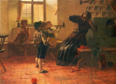 Koncert (olej na płótnie) autorstwa Georg Jakobides