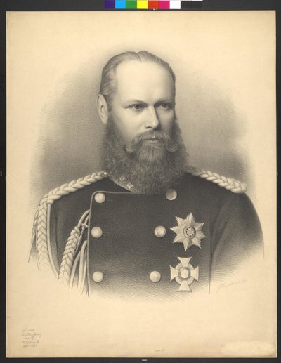 Król Wirtembergii Wilhelm II autorstwa Georg Ludwig Engelbach Engelbach