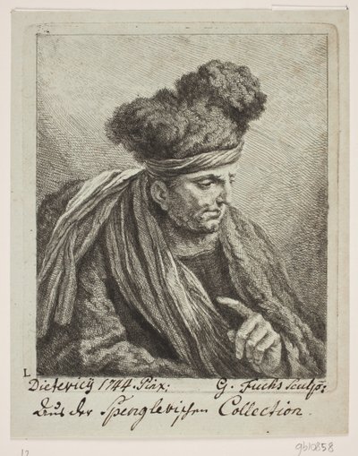 Mężczyzna w turbanie autorstwa Georg Mathias Fuchs