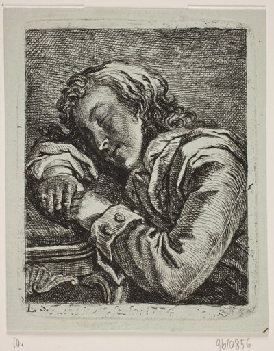 Śpiący mężczyzna autorstwa Georg Mathias Fuchs