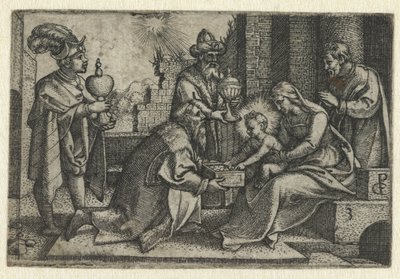 Adoracja Królów Życie Chrystusa (tytuł serii) autorstwa Georg Pencz