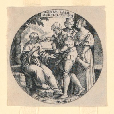 Chrystus w ogrodzie autorstwa Georg Pencz