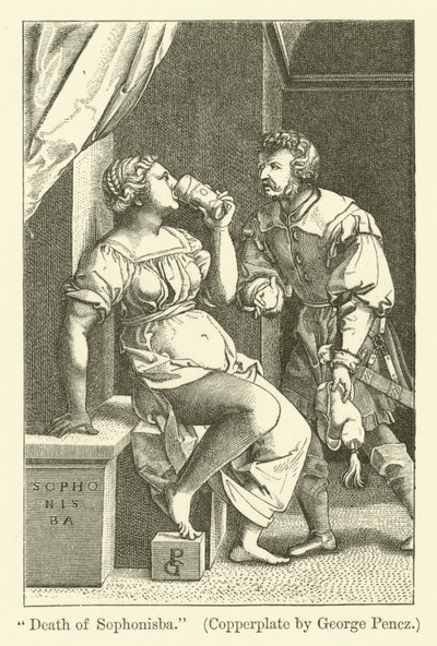 Śmierć Sofonisby autorstwa Georg Pencz