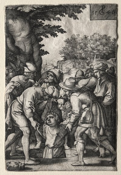 Józef spuszczony do studni autorstwa Georg Pencz