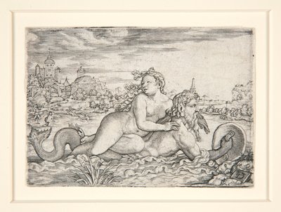 Dziewica porwana przez potwora morskiego autorstwa Georg Pencz