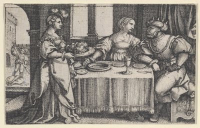 Salome z Głową Jana Chrzciciela. autorstwa Georg Pencz